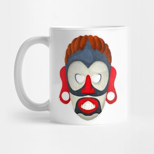 Watercolor tribal mask Mug